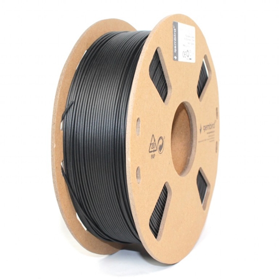Изображение Gembird Filament PLA Black 1.75 mm 1 kg
