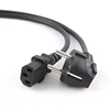 Picture of Gembird PC-186-VDE-3M power cord with VDE approval 3 meter Black