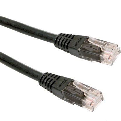 Attēls no Gembird PP12-3M/BK networking cable Black Cat5e U/UTP (UTP)