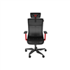 Picture of Genesis mm | Base material Aluminum; Castors material: Nylon with CareGlide coating | Ergonomic Chair Astat 700 700 | Black/Red