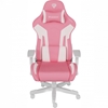 Picture of Genesis mm | Backrest upholstery material: Eco leather, Seat upholstery material: Eco leather, Base material: Nylon, Castors material: Nylon with CareGlide coating | Gaming Chair Nitro 710 Pink/White