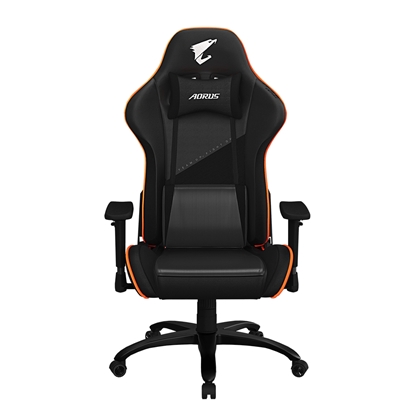 Picture of Gigabyte AGC310 PC gaming chair Padded seat Black, Orange