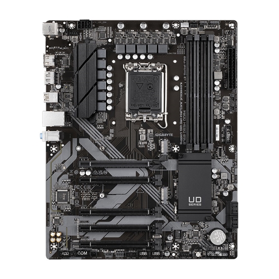 Изображение Gigabyte B760 DS3H DDR4 Motherboard - Supports Intel Core 14th CPUs, 18+2+1 Phases Digital VRM, up to 5333MHz DDR4 (OC), 2xPCIe 4.0 M.2, GbE LAN, USB 3.2 Gen 2
