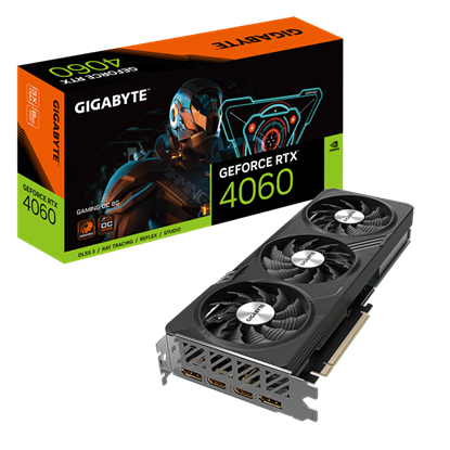 Изображение Gigabyte GeForce RTX­­ 4060 GAMING OC 8G NVIDIA GeForce RTX­ 4060 8 GB GDDR6