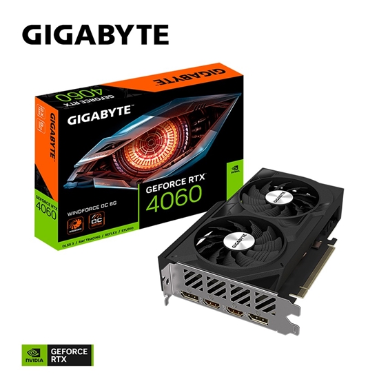 Picture of Gigabyte GeForce RTX 4060 WINDFORCE OC 8G NVIDIA 8 GB GDDR6