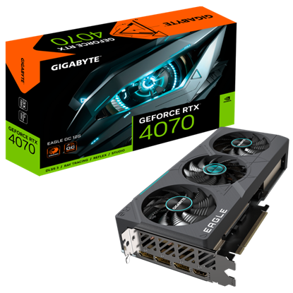 Picture of Gigabyte GV-N4070EAGLE OC-12GD graphics card NVIDIA GeForce RTX 4070 12 GB GDDR6X