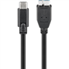 Изображение Goobay | Round cable | A | 67995 | micro-B 3.0 | USB-C (male) | Mbit/s