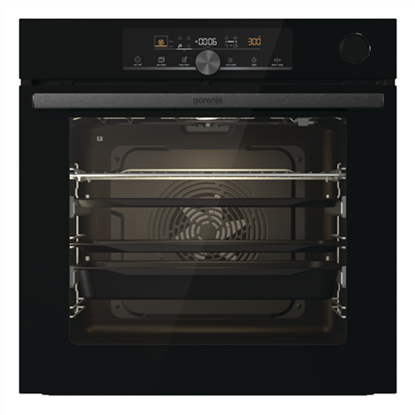 Picture of Gorenje | BSA6747A04BG | Oven | 77 L | Multifunctional | EcoClean | Mechanical control | Steam function | Yes | Height 59.5 cm | Width 59.5 cm | Black
