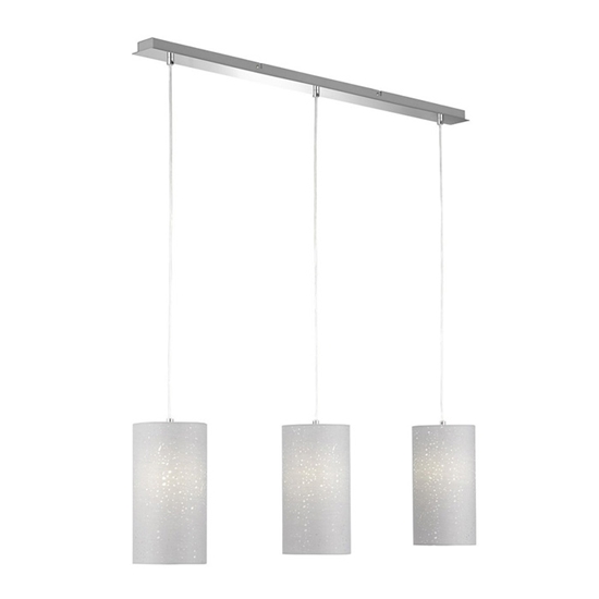 Изображение Gr.l.-THOR 3x40W E27 pelēka/hroma