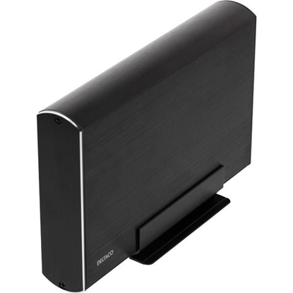 Изображение HDD dėžutė DELTACO SATA 3.5" USB3.0, metalinė juoda / MAP-GD34U3