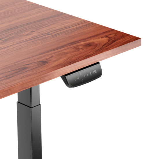 Picture of Adjustable Height Table Up Up Bjorn Black, Table top M Dark Walnut