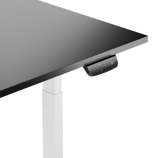 Picture of Adjustable Height Table Up Up Bjorn White, Table top L Black