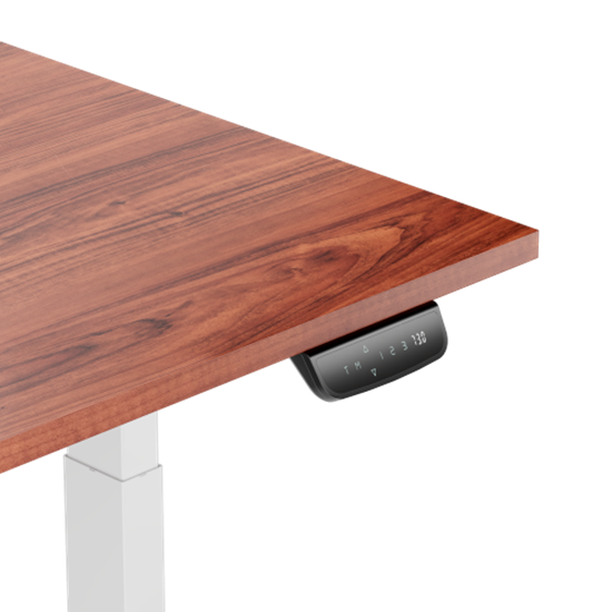 Picture of Adjustable Height Table Up Up Thor White, Table top M Dark Walnut