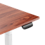 Attēls no Adjustable Height Table Up Up Thor White, Table top M Dark Walnut