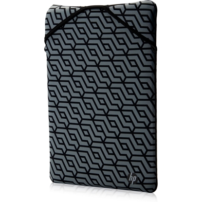Attēls no HP 14 Reversible Sleeve, Sanitizable – Black, Geometric pattern