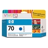 Picture of HP C 9458 A ink cartridge blue Vivera               No. 70