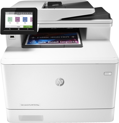 Изображение HP Color LaserJet Pro MFP M479fnw, Print, copy, scan, fax, email, Scan to email/PDF; 50-sheet uncurled ADF