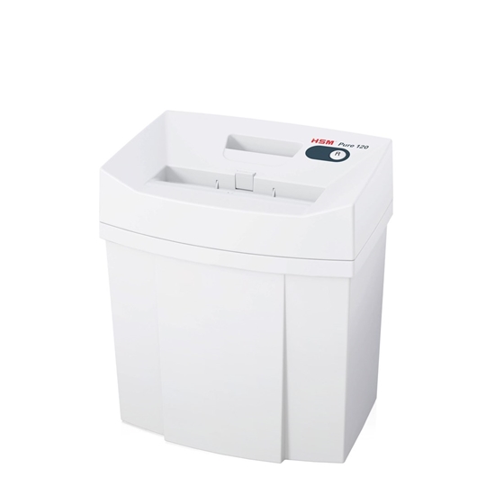 Picture of HSM PURE 120 paper shredder Particle-cut shredding 55 dB 22.5 cm White