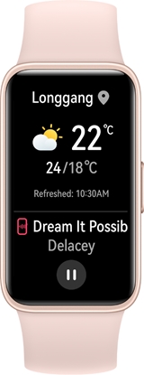 Attēls no Huawei Band 8 AMOLED Wristband activity tracker 3.73 cm (1.47") Black, Pink
