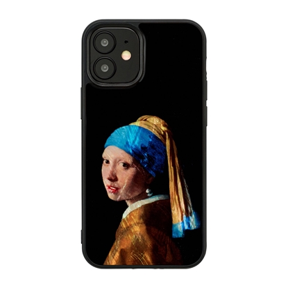 Picture of iKins case for Apple iPhone 12 mini girl with a pearl earring