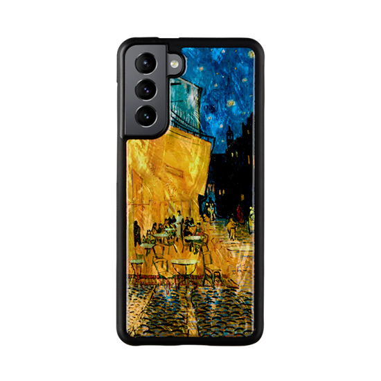 Picture of iKins case for Samsung Galaxy S21 cafe terrace black