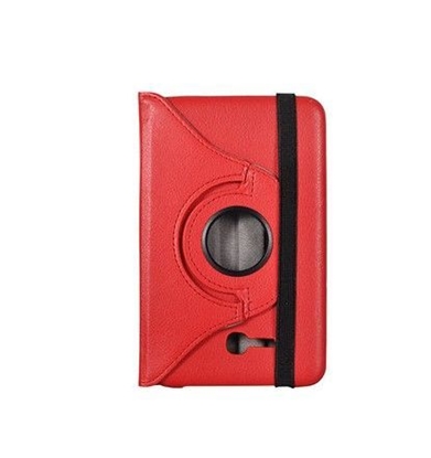 Attēls no iLike Rotated Book Case for SAMSUNG GALAXY 7.0 TAB 3 LITE Red