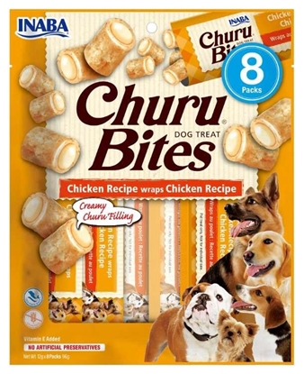 Picture of INABA Churu Bites Chicken - Dog treat - 8x12g