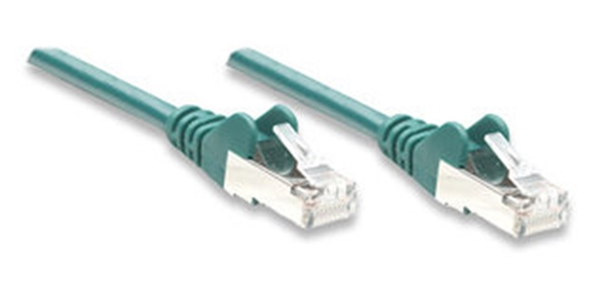 Изображение Intellinet 331876 networking cable Green 1 m