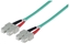 Изображение Intellinet Fiber Optic Patch Cable, OM3, SC/SC, 1m, Aqua, Duplex, Multimode, 50/125 µm, LSZH, Fibre, Lifetime Warranty, Polybag