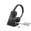 Picture of Jabra Evolve 75 MS Wireless On-Ear Headset with Charger