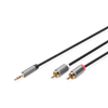 Изображение Kabel adapter audio MiniJack/Cinch Stereo Typ 3.5mm/2xRCA M/M nylon 1,8m