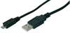 Изображение Kabel połączeniowy USB 2.0 HighSpeed Typ USB A/microUSB B M/M 1,8m Czarny