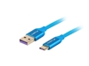 Изображение Kabel Premium USB CM - AM 2.0 1m niebieski 5A, pełna miedź
