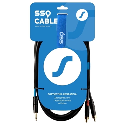Picture of Kabel SSQ SSQ MiJRCA1 - Kabel mini jack stereo- 2xRCA 1 metrowy