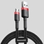 Изображение Kabel USB Baseus USB-A - microUSB 2 m Czarno-czerwony (CAMKLF-C91)