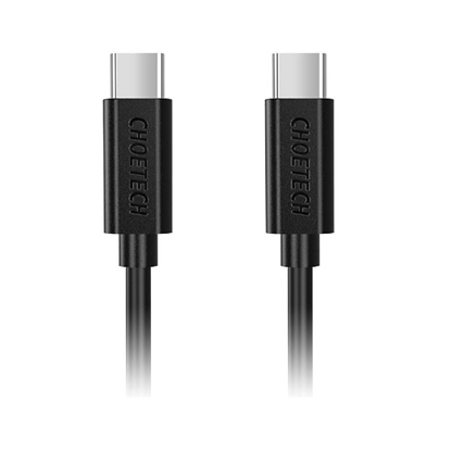 Изображение Kabel USB Choetech USB-C - USB-C 1 m Czarny (CC0002 BLACK)