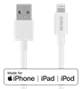 Изображение Kabel USB Deltaco USB-A - Lightning 1 m Biały (IPLH-401)
