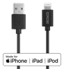 Изображение Kabel USB Deltaco USB-A - Lightning 1 m Czarny (IPLH-411)