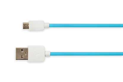 Attēls no Kabel USB iBOX USB-A - microUSB 1 m Niebieski (IKUMD3A)