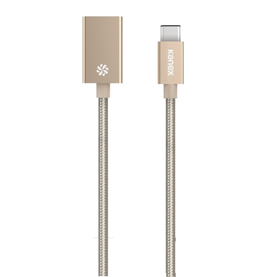 Изображение Kabel USB Kanex USB-A - USB-C 0.21 m Zoty (KU3CAPV1-GD)