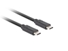 Изображение Kabel USB-C M/M 3.1 gen 2 0.5M 10GB/S PD100W czarny