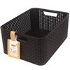 Picture of Kaste bez vāka Style Rattan M tumši brūna 39x29x17cm