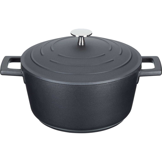 Изображение Katls ar vāku Masterclass 2.5L 20cm melns, lietais alumīnijs