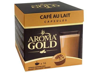 Изображение Kavos kapsulės AROMA GOLD Cafe Au Lait,160g