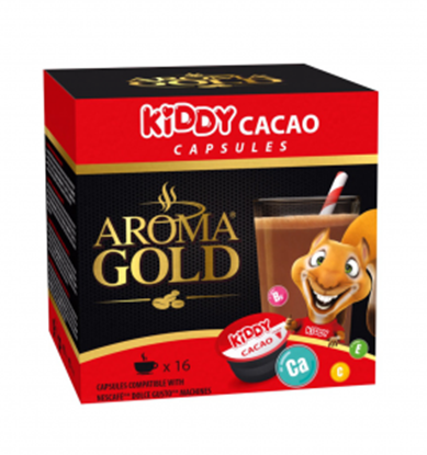 Изображение Kavos kapsulės AROMA GOLD Kiddy Cacao, 256g