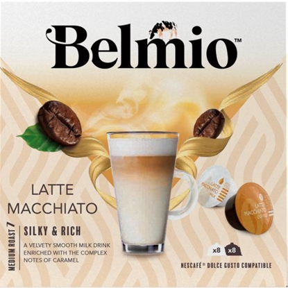 Изображение Kavos kapsulės Belmio Latte Macchiato, Dolce Gusto kavos aparatams, 8 kapsulės / BLIO80014