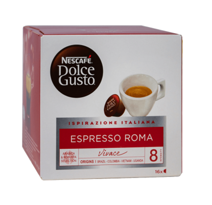 Изображение Kavos kapsulės NESCAFE DOLCE GUSTO Espresso Roma, 16 kaps., 99,2 g.