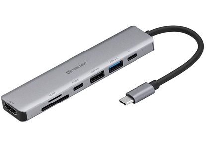 Picture of Kortelių skaitytuvas Tracer 46997 All-In-One + HUB USB