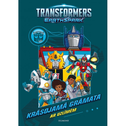 Изображение Krās.grāmata Transformers ar uzlīmēm