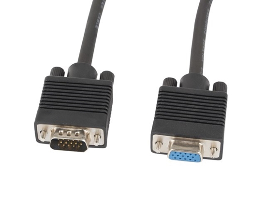 Изображение Lanberg CA-VGAC-10CC-0018-B+ VGA cable 1.8 m VGA (D-Sub) Black